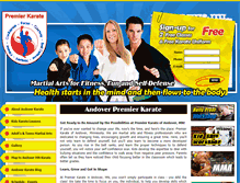 Tablet Screenshot of premierkarate.com